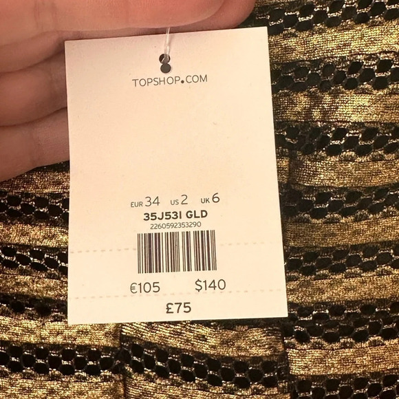 Topshop Textured Skater Dress - Size 2 - NWT - Picture 7 of 13